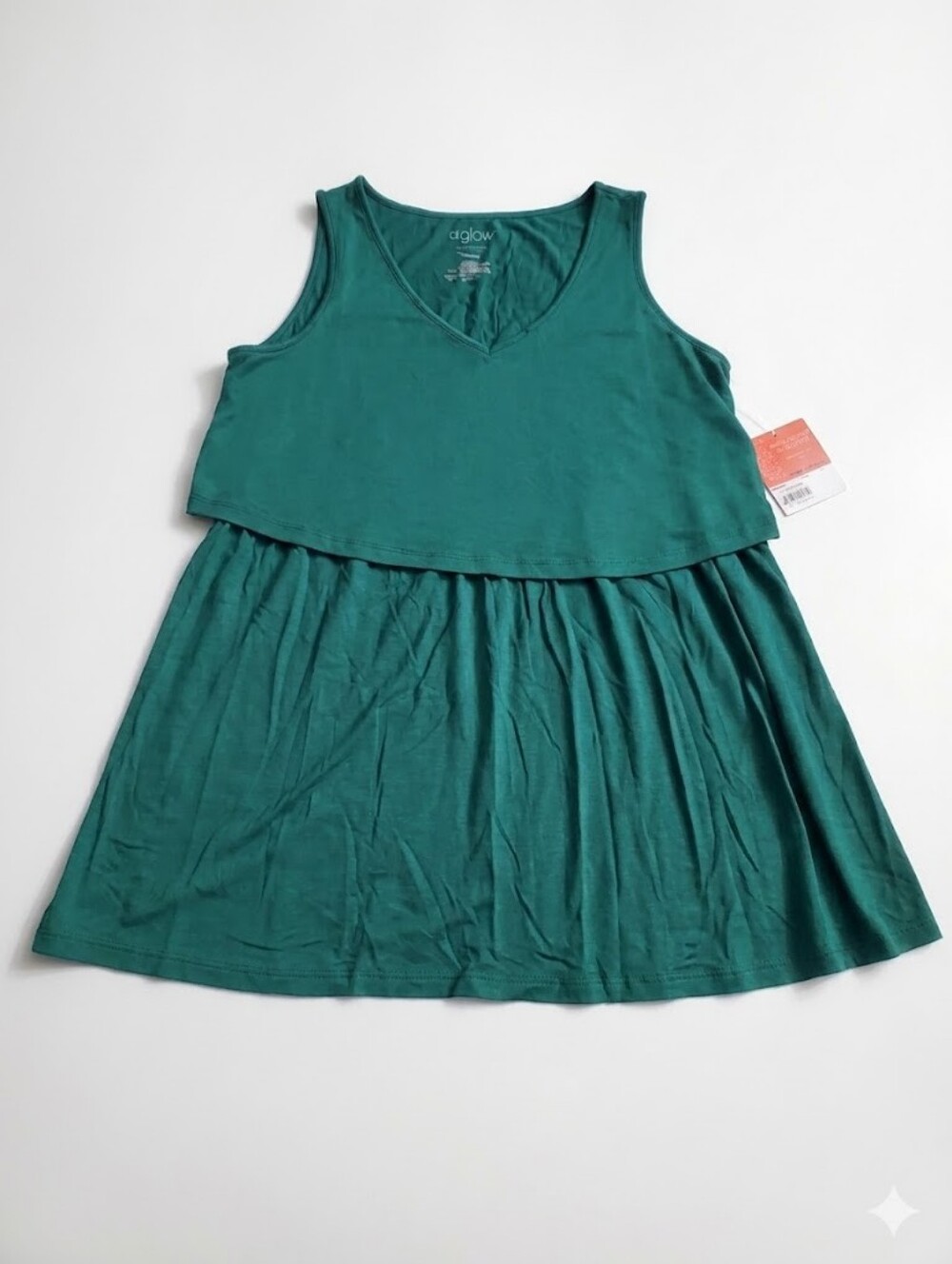 a:glow Women's Teal Maternity Nursing Top New Size M